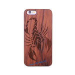 Chinese Dragon Roar Totem Men Design Bamboo Wood Phone Case For Iphone 6Plus 6 6S 7 7 Plus 5 5S Iphone8 8 X PC Hard Back Cover