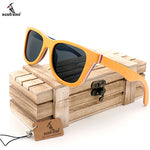 BOBO BIRD Polarized Sunglasses Women Men Layered Skateboard Wooden Frame Square Style Glasses for Ladies Eyewear In Wood Box