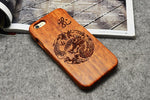 LYBALL Wooden Phone Case 100% Handmade Natural Real Wood Bamboo Hard Cover for Apple iPhone X XR XS MAX 8 7 Plus 6 6S Plus 5S SE