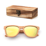 Fashion Square  Handmade Lady sunglasses Natural Wood High Quality Travel Men and Women Polarized Sunglasses