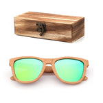 Fashion Square  Handmade Lady sunglasses Natural Wood High Quality Travel Men and Women Polarized Sunglasses