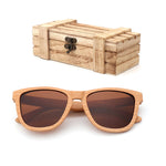 Fashion Square  Handmade Lady sunglasses Natural Wood High Quality Travel Men and Women Polarized Sunglasses