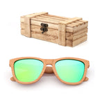 Fashion Square  Handmade Lady sunglasses Natural Wood High Quality Travel Men and Women Polarized Sunglasses