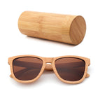 Fashion Square  Handmade Lady sunglasses Natural Wood High Quality Travel Men and Women Polarized Sunglasses