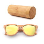 Fashion Square  Handmade Lady sunglasses Natural Wood High Quality Travel Men and Women Polarized Sunglasses