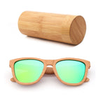 Fashion Square  Handmade Lady sunglasses Natural Wood High Quality Travel Men and Women Polarized Sunglasses