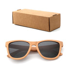 Fashion Square  Handmade Lady sunglasses Natural Wood High Quality Travel Men and Women Polarized Sunglasses