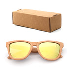 Fashion Square  Handmade Lady sunglasses Natural Wood High Quality Travel Men and Women Polarized Sunglasses