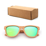 Fashion Square  Handmade Lady sunglasses Natural Wood High Quality Travel Men and Women Polarized Sunglasses