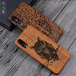 Unique Huawei P20 Pro Case P20pro Wood Bamboo PC Hard Protective Shell Case For Huawei P20 Lite Phone Accessories