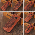 Mandala Skull Head Wood Bamboo Case For samsung galaxy A5 2017 Wood Case For Samsung Galaxy A5 2017 Cell Phone Case Wooden Cover