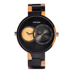 Multiple Time Zone BOBO BIRD Wooden Watch Men Women Fashion Stylish Wood Wristwatch Timepiece relogio masculino L-R10